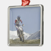 Idaho, Motocross Racing, Motorradfahren Silbernes Ornament (Links)