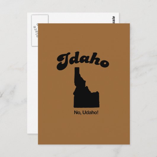 Idaho Motto - No U da ho Postkarte (Vorne/Hinten)