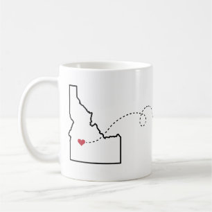 Idaho nach Kalifornien - Heart2Heart Kaffeetasse