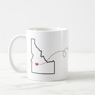 Idaho nach Maine - Heart2Heart Kaffeetasse