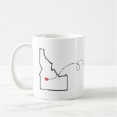 Idaho nach Oregon - Heart2Heart Kaffeetasse (Links)