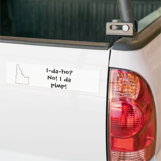 Idaho? Nein! I DA kuppeln! Autoaufkleber (Auf Lkw)