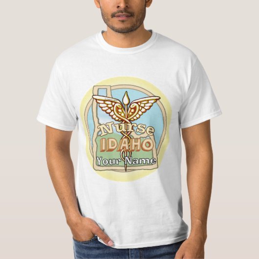 Idaho Nurse Caduceus T-Shirt (Vorderseite)