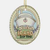Idaho Nurse Keramik Ornament (Rechts)