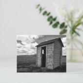Idaho Outhouse Postkarte (Stehend Vorderseite)