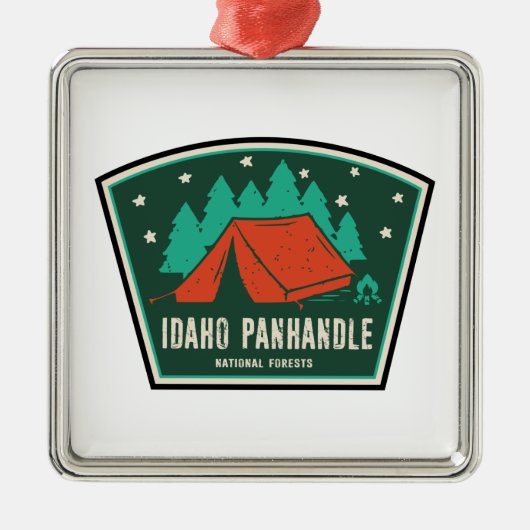 Idaho Panhandle National Forests Camping Ornament Aus Metall (Vorne)