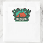 Idaho Panhandle National Forests Camping Rechteckiger Aufkleber (Tasche)