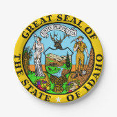 Idaho Pappteller (Vorderseite)