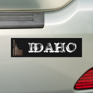 IDAHO PATRIOT BURNT HOLZ BLUT AUTOAUFKLEBER