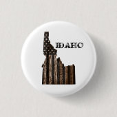 IDAHO PATRIOT BURNT HOLZ BLUT BUTTON (Vorderseite)