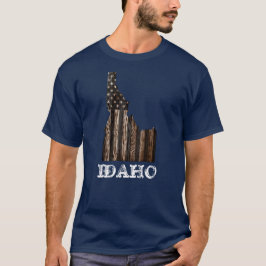 IDAHO PATRIOT BURNT HOLZ BLUT T-Shirt