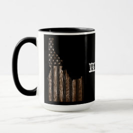 IDAHO PATRIOT BURNT HOLZ BLUT TASSE