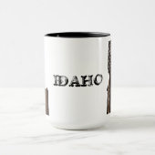 IDAHO PATRIOT BURNT HOLZ BLUT TASSE (Zentrum)