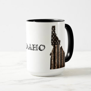 IDAHO PATRIOT BURNT HOLZ BLUT TASSE