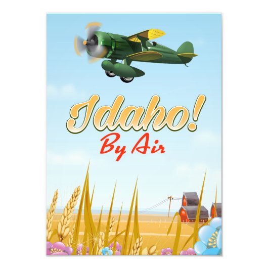 Idaho! per Flugzeug Fotodruck (Vorne)