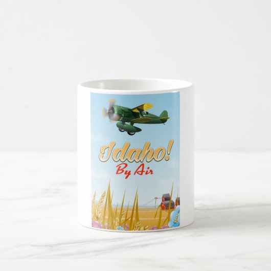 Idaho! per Flugzeug Kaffeetasse (Mittel)