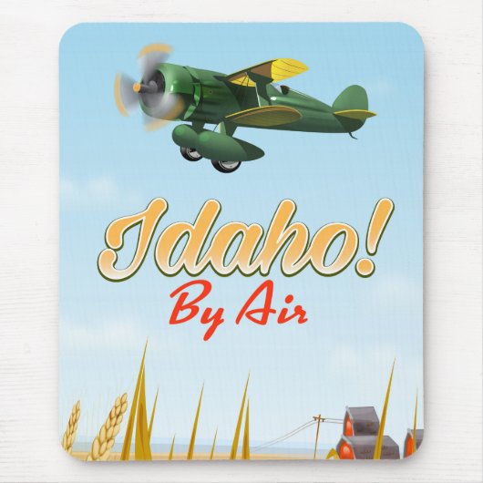 Idaho! per Flugzeug Mousepad (Vorne)