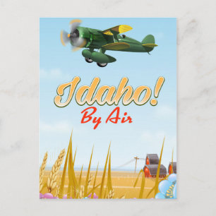 Idaho! per Flugzeug Postkarte