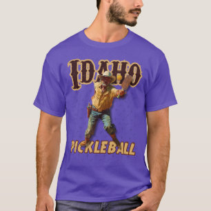 Idaho Pickleball 2 Lustiger Western Stil Cowboy T-Shirt