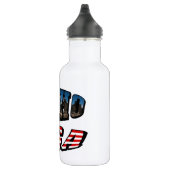 Idaho Picture Staat and Flag USA Text Trinkflasche (Rechts)