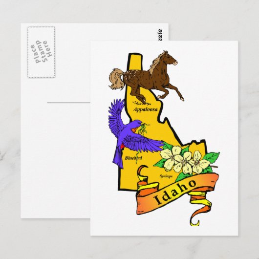 Idaho Postkarte (Vorne/Hinten)