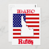 IDAHO POSTKARTE (Vorne/Hinten)