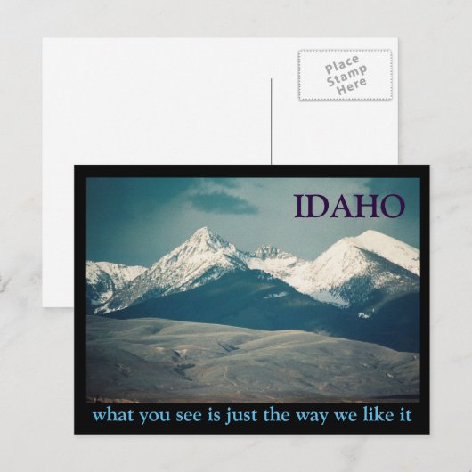 Idaho Postkarte (Vorne/Hinten)