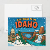 IDAHO Postkarte (Vorne/Hinten)