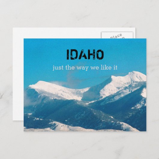 Idaho Postkarte (Vorne/Hinten)