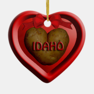 Idaho Potato Herz Keramikornament