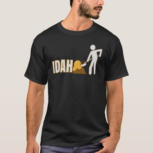 Idaho Potato Staat Gemüsesuber Bauer T-Shirt (Vorderseite)