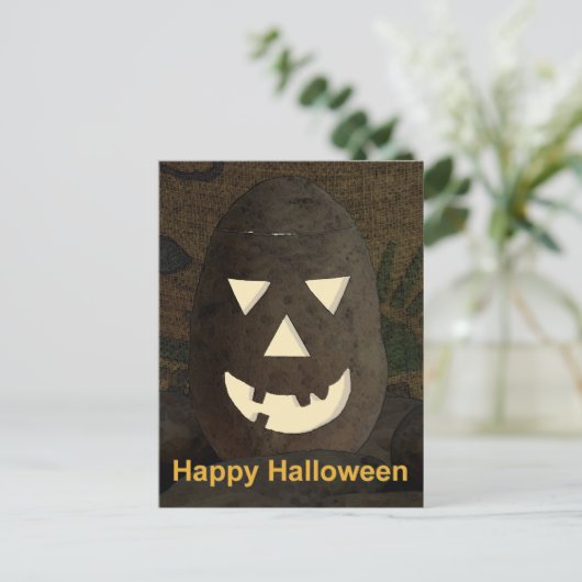 Idaho Potato Tato'lantern Postkarte (Stehend Vorderseite)