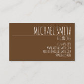 Idaho Potato Vegetarian Vegan Bauer Garten Koch Visitenkarte (Rückseite)