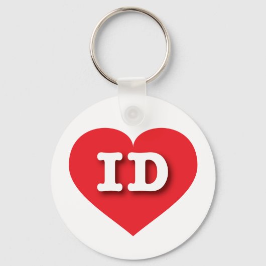 Idaho Red Heart - I Liebe ID Schlüsselanhänger (Vorderseite)