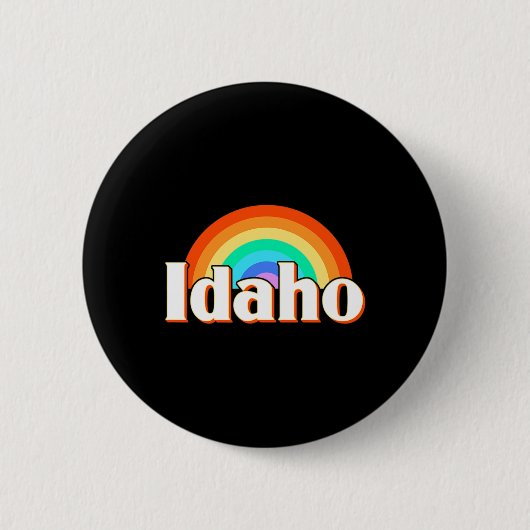 Idaho Regenbogen Button (Vorderseite)