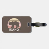 Idaho Retro Bear Gepäckanhänger (Rückseite horizontal)