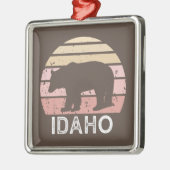 Idaho Retro Bear Ornament Aus Metall (Links)