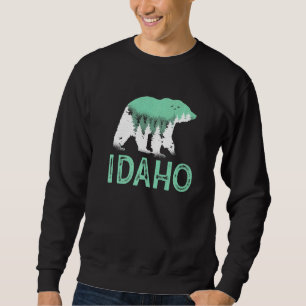 Idaho Rocky Mountains Id Yellowstone Grizzly Bars Sweatshirt