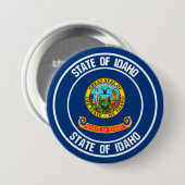 Idaho Round Emblem Button (Vorne & Hinten)