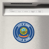 Idaho Round Emblem Magnet (In Situ (Geschirrspüler))