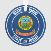 Idaho Round Emblem Ornament (Rückseite)
