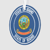 Idaho Round Emblem Ornament (Vorderseite)