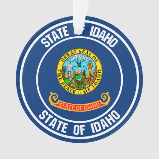 Idaho Round Emblem Ornament (Vorderseite)