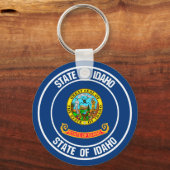 Idaho Round Emblem Schlüsselanhänger (Vorderseite)