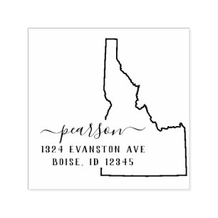 Idaho-Rücksendeadresse-Briefmarke Selbst-Mit Tint Permastempel