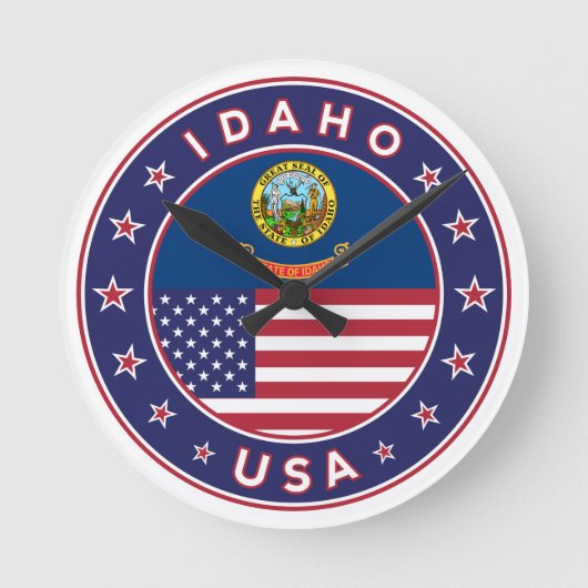 Idaho Runde Wanduhr (Vorderseite)