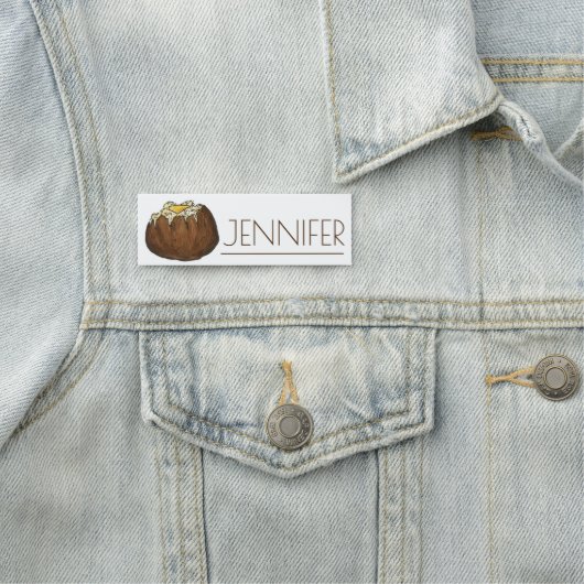 Idaho Russet Potato Spud Farm Lebensmittelgeschäft Namensschild (Beispiel)