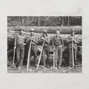 Idaho-Sägewerksarbeiter, 1939 Postkarte