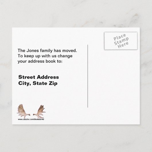 Idaho Sasquatch Lizenzschild Ankündigungspostkarte (Rückseite)