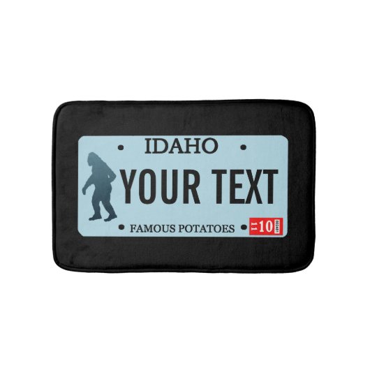 Idaho Sasquatch Lizenzschild Badematte (Vorderseite)